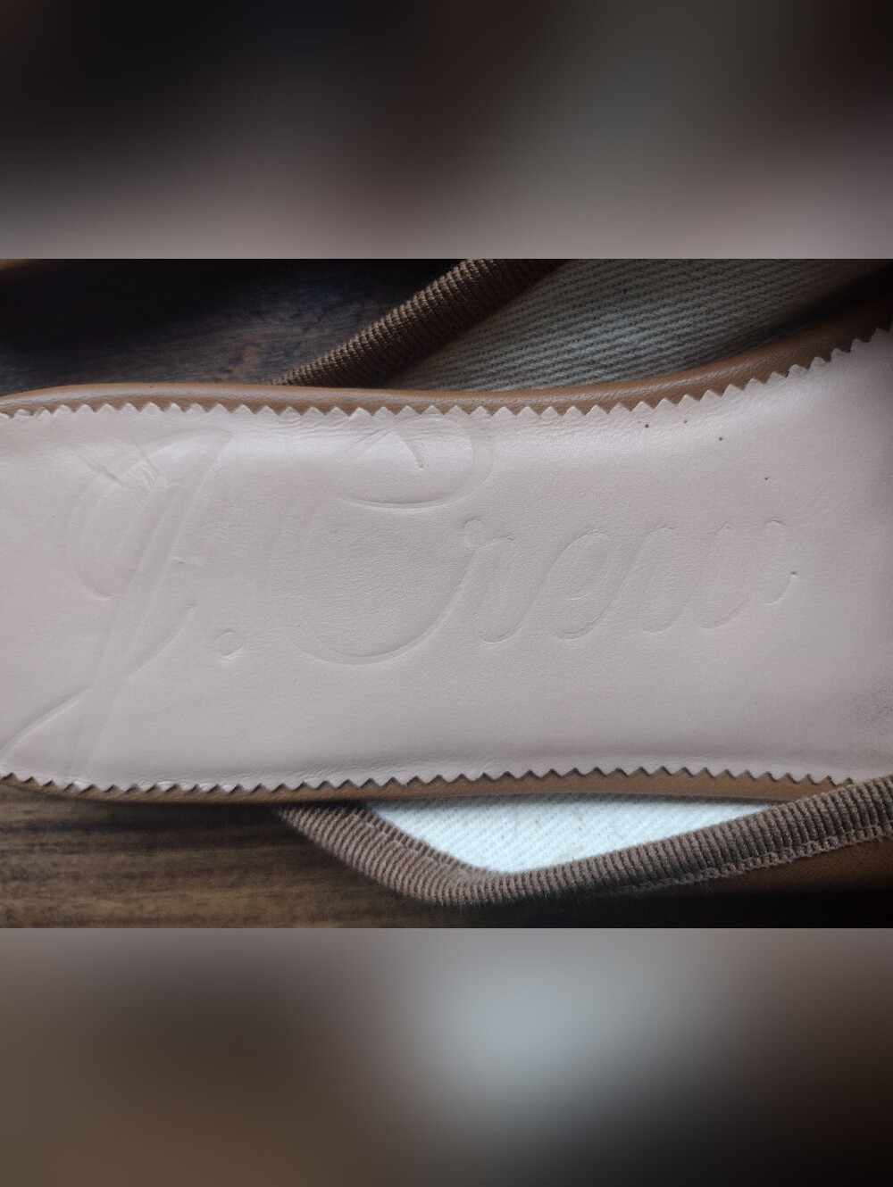 J Crew Tan Leather Zoe Ballet Mules Size 7-7.5 - Picture 6 of 6
